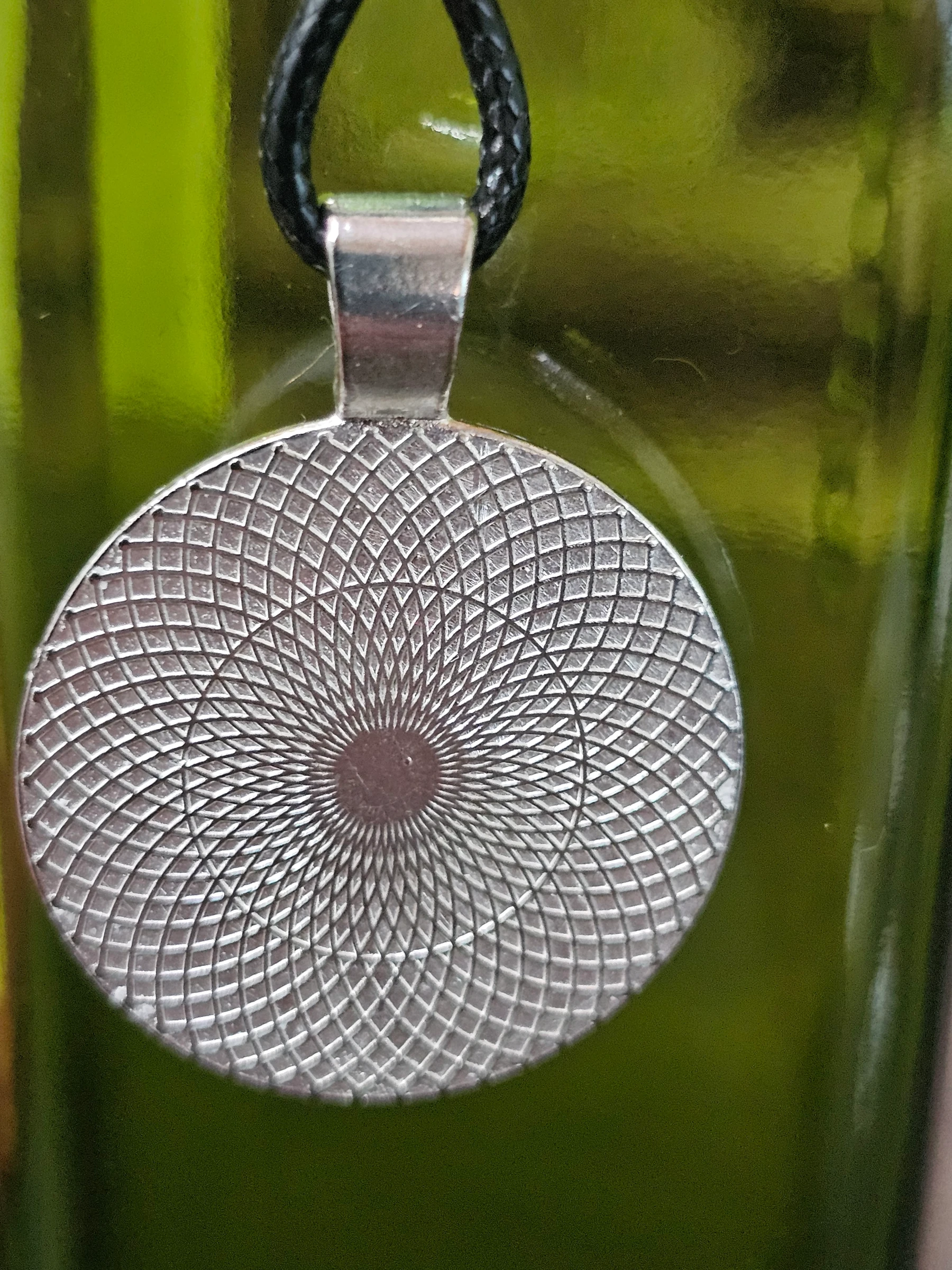 Pendant with Sarreguemines iron earth plate Fontanges model – photo 4